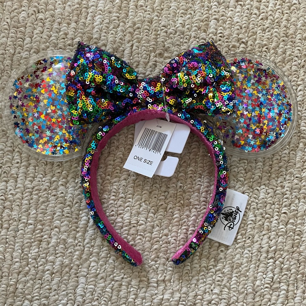 Disney Parks Confetti Birthday Minnie Ears